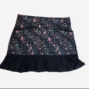 Callaway TrueSculpt Floral Ruffle Golf Skort Tennis Pickleball Skirt‎ Navy M